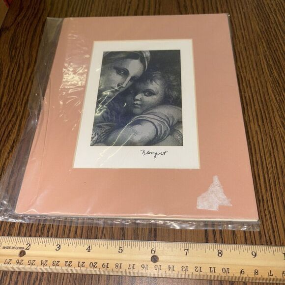 Signed David Blomquist Photography: Madonna & Child Religious Print Jesus Mary - Picture 1 of 3
